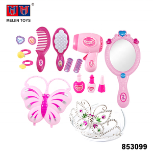 Ensemble <span class=keywords><strong>de</strong></span> jouets <span class=keywords><strong>de</strong></span> <span class=keywords><strong>maquillage</strong></span> pour filles, bijoux, couronne, sèche-cheveux, son <span class=keywords><strong>de</strong></span> lumière - Product Image 2