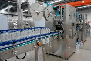 Bottle Water Making Machine Distilled Water Making Machine Capping Machine Automatic Filling Sealing Machine PET Plastic Bottle Drink Water Silver Gray