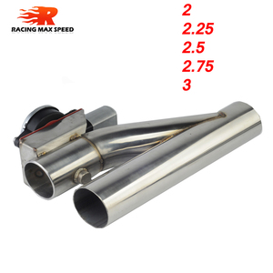 Válvula de descarga de acero inoxidable Universal, 2,2.25,2.5,2.75,3 ", recorte de escape eléctrico con control remoto inalámbrico YYR