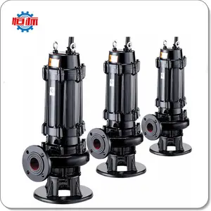Hengbiao WQ serisi pompaları tedarikçisi fabrika 1hp 3hp 10hp kanalizasyon atık su santrifüj 2 inç dalgıç pompa fiyat listesi