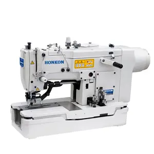 Button Holing Sewing Machine Direct Drive High Speed Lockstitch Straight 12mm Max. Sewing Thickness 63.5/70KG Dpx5 11-14# HONKON