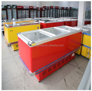 Thương Mại Ngang Siêu Thị Lạnh Kết Hợp Đảo Tủ Đông Máy Làm Lạnh Tủ Lạnh Showcase Đơn Vị Hiển Thị - Product Image 2