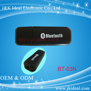 Bt-03n OEM USB bluetooth receptor de audio para altavoces, coche adaptador bluetooth con aux - Product Image 1