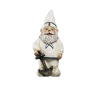 Artículos decorativos <span class=keywords><strong>de</strong></span> jardín hechos a mano tamaño pequeño resina marinero Gnomo 8cm tamaño personalizable - Product Image 1