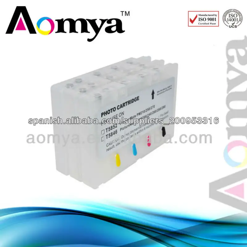 Aomya Cartucho de tinta T5846 para Epson PM210/PM215/PM235/PM250/PM270/PM310/PM245
