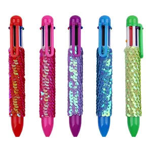 INTERWELL high quality roller 4 colors ball pen multicolor ballpoint pen promotional plastic