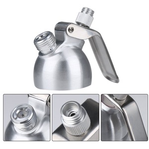 Fabricant de Dessert outils en aluminium tout crème à fouetter 1 Pinte avec trois buses et gaz titulaire - Product Image 2