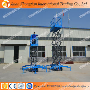 CE TUV 4-20m 300-1500kg Elevador de tijera móvil Elevador de hombre Elevador de tijera hidráulico de campo traviesa Elevador de tijera - Product Image 5