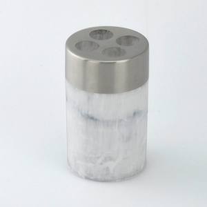 Accesorios de baño de grano de mármol de cilindro blanco barato - Product Image 6