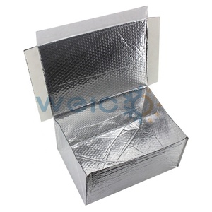 Insulation Frozen Fish Cooler Box Liner, Candy <strong>Isolation</strong> Shipping Box, Aluminum Foil Bubble Laminated Material - Product Image 1