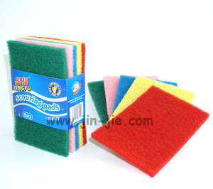 Verde <span class=keywords><strong>comercial</strong></span> estropajo/heavy duty estropajo de limpieza para el hogar/uso diario depurador - Product Image 6