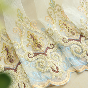 Factory <strong>Curtain</strong> Fabrics <strong>Turkey</strong> Embroidered OEM 100% Polyester <strong>Curtain</strong> - Product Image 3