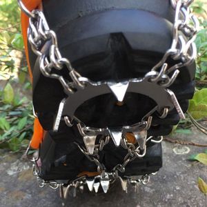 Haute qualité 18 Griffes Marche <span class=keywords><strong>sur</strong></span> <span class=keywords><strong>glace</strong></span> neige montagne anti-dérapant crampons de <span class=keywords><strong>glace</strong></span> - Product Image 6