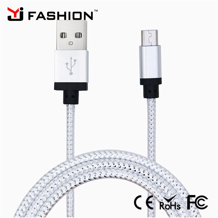Pas cher Prix 1 Mètre En Nylon Tressé Câble de Données USB pour Mobile téléphones portables