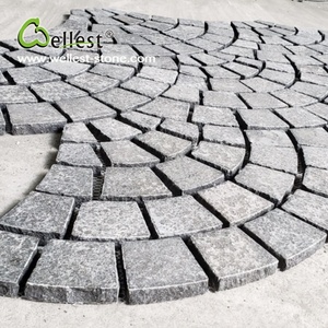 Prezzo al Metro di Ciottoli in Granito Nero Galassia per Pavimentazione - Product Image 2