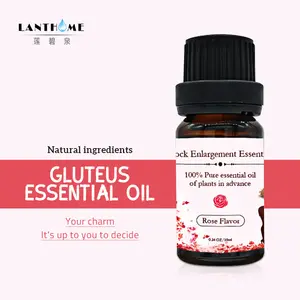 LANTHOME-aceite orgánico Natural para aumento de glúteos, aceite esencial de masaje de cadera grande, semilla de rosa prensada en frío