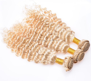 Mode Indien <span class=keywords><strong>miel</strong></span> blonde bouclés armure de <span class=keywords><strong>cheveux</strong></span> à vendre - Product Image 2
