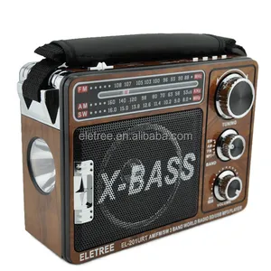 Hadiah natal Retro waxiba dunia band receiver am fm radio portabel dengan usb sd card reader