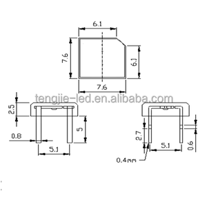 Alta calidad Blanco <span class=keywords><strong>flujo</strong></span> estupendo Led pirañas plana superior - Product Image 2