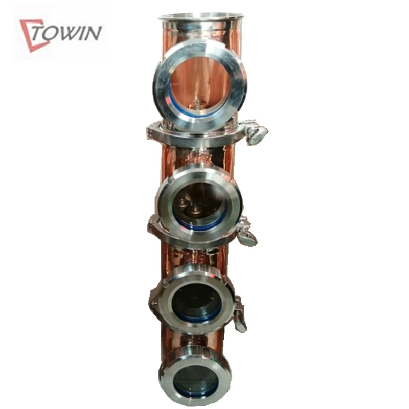 Трехзажимный медный тройник 3 дюйма 4 дюйма с винтовым смотровым стеклом