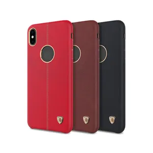 Nillkin capa para iphone xs max engion, de couro