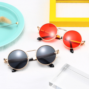 10336 <span class=keywords><strong>Occhiali</strong></span> <span class=keywords><strong>da</strong></span> <span class=keywords><strong>Sole</strong></span> Superhot Retrò Vintage Rotondi in Metallo Stile Steampunk - Product Image 6