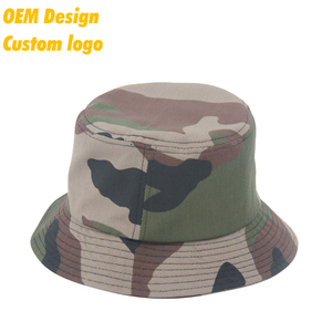 Custom Design Super September Stylish Cotton Metal Buckle Two Side Sports Logo Printed <b>Camo</b> Hip Hop <b>Bucket</b> <b>Hat</b> Cap for Men - Product Image 1