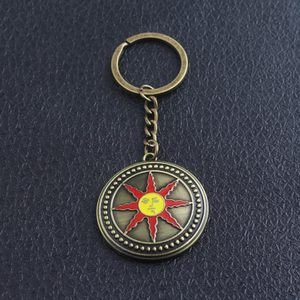 Petit porte-clés cadeau en métal personnalisé <span class=keywords><strong>Dark</strong></span> Souls 3 Sunknight Solar logo - Product Image 6