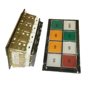 AD11-30ZH luce luminosa pilota a LED quadrata e rettangolare assemblata in modo casuale 48V 240V plastica 220V tensione - Product Image 5