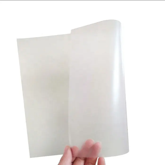 0.08mm 0.1mm Transparent PVC Overlay Film with Strong Glue for Plastic ID Card Lamination
