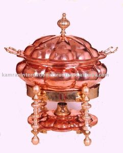 Platos de Catering de hierro de acero compatibles con inducción con mango de acero inoxidable Sartenes para buffet para sopa para restaurantes hoteles - Product Image 1