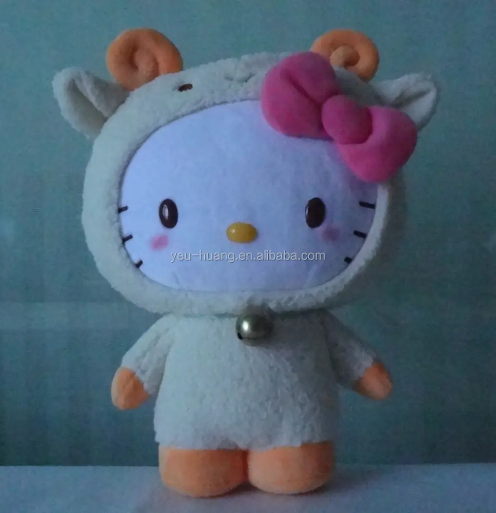 Personalizzato OEM sanrio licenza ciao kitty peluche farcito giocattolo animale