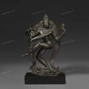Indian Religious Dancing Buddha Statue Bronze Nataraja Sculpture - Product Image 2