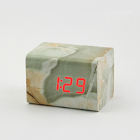 Zogifts créatif électronique intelligent carré LED Cube numérique contrôle du son réveil bois matériel calendriers pour bureau usage domestique
