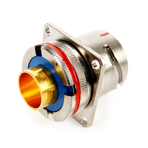 Миниатюрный круглый водонепроницаемый 4-контактный Электрический разъем типа DIN с алюминиевым корпусом - Product Image 3