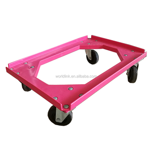 Plataforma Crate 4 ruedas rueda de plástico Dolly Skate