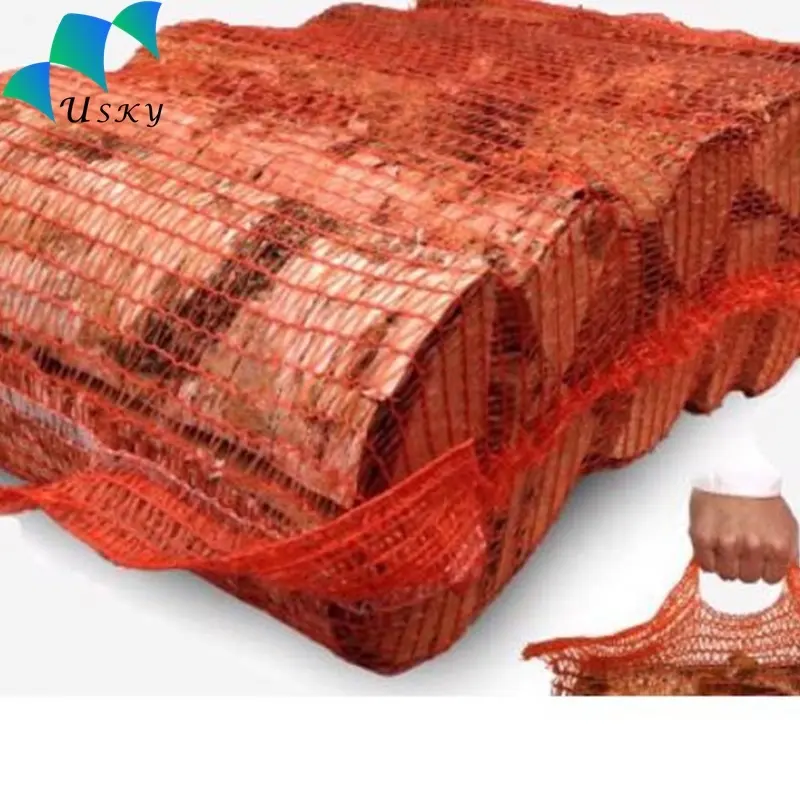Fonte da fábrica de Lenha Mesh Bag / Raw Material Novo PP Cebola Saco de Rede Sacos de Lenha
