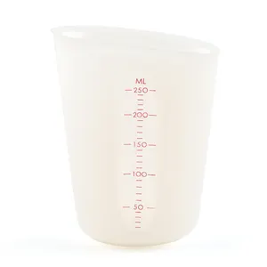 Pouces — tasse de cuisson de gâteaux, résistante à la chaleur, outils de mesure en silicone, 250 ml