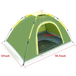 Tente de camping personnalisée avec filtre à air, pour 3 à 4 personnes, Pop-Up automatique, personnalisée, nouvelle collection