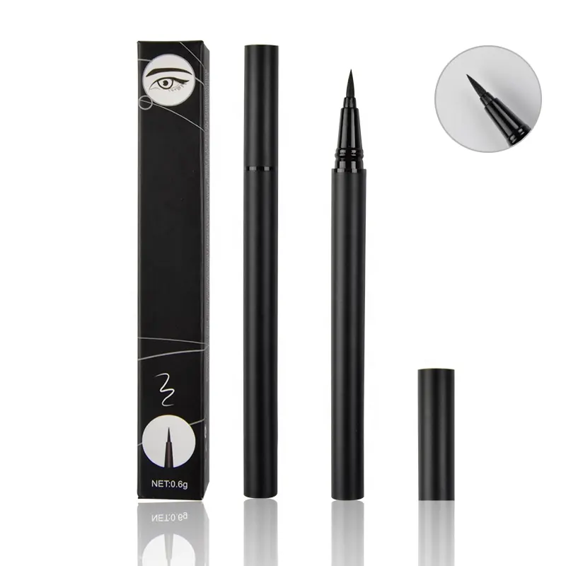 Hot Selling Waterproof Sexy Cosmetic Waterproof Cruelty Free Classic Black Matte No Logo Eyeliner Pencil