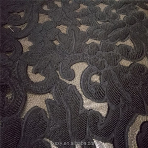 100% Dệt Lụa <span class=keywords><strong>Polyester</strong></span> Jacquard Vải Màu Đen Với Hoa Thiết Kế Đồng Bằng <span class=keywords><strong>Satin</strong></span> Cho Quần Áo Ngủ Dresses Đệm - Product Image 6