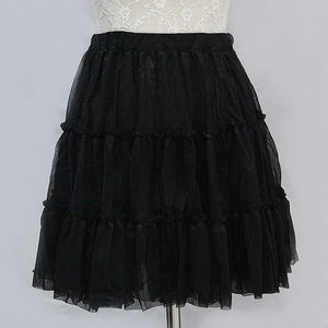 P8998 <span class=keywords><strong>Jupon</strong></span> de mariée <span class=keywords><strong>Jupon</strong></span> de danse pour enfants Jupe tutu noire unie pour fille et <span class=keywords><strong>femme</strong></span> - Product Image 2