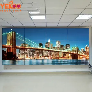 Videowall LCD dell'esposizione di pubblicità del supporto della parete da 49 55 pollici per la pubblicità dell'interno