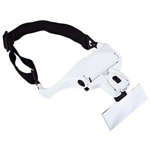 एलईडी रोशनी के साथ <span class=keywords><strong>5</strong></span> लेंस Loupe Eyewear ताल LampInterchangeable लेंस 1.0X/1.5X/2.0X/2.5X/3.5X पहने चश्मा शीशा