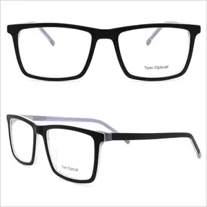 Degli uomini di alta-end ottico occhiali da lettura montatura da vista in acetato anti bicchieri di luce blu