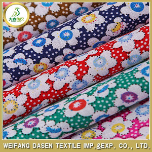 Chine fournisseur polyster imprimé brossé floral conception tissu textile de maison - Product Image 1