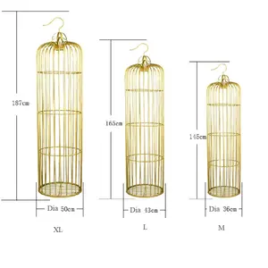 스타 봄 야외 및 실내 철 예술 대형 새장 결혼식 장식