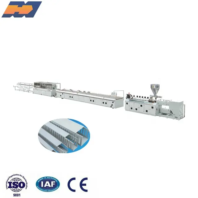 CE/ISO Pvc Cáp Trunking Máy Làm Pvc Cáp Ống Máy Đùn Pvc Hệ Thống Dây Điện Ống Máy