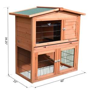 Cage d'animaux en aluminium avec plateau coulissant, cochon d'inde, maison pour animaux domestiques, maison avec lapin - Product Image 2