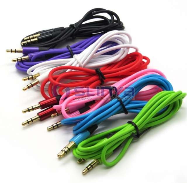 3.5mm Aux Audio Cable Mobile Phone Music Player Connector Auto Stereo Speaker Aux Cable